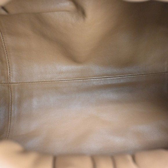 BOTTEGA VENETA Logo Shoulder Pouch Bag Leather Brown Italy - Picture 15 of 16